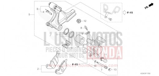ETRIER DE FREIN ARRIERE ST125AT de 2026